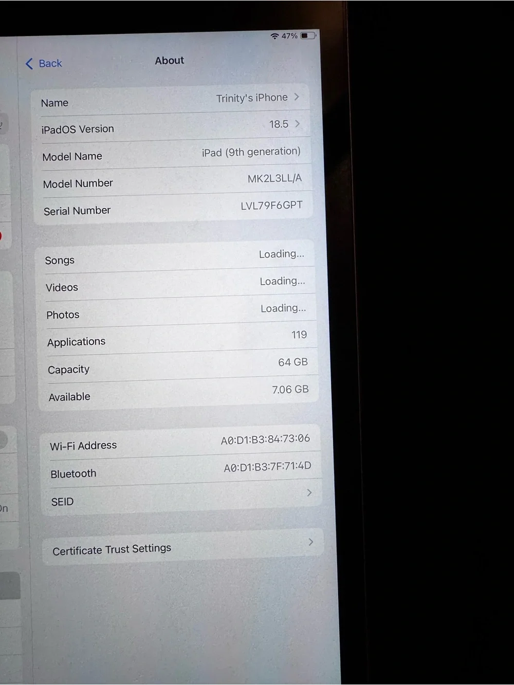 Apple iPad 9th Generation 64 GB